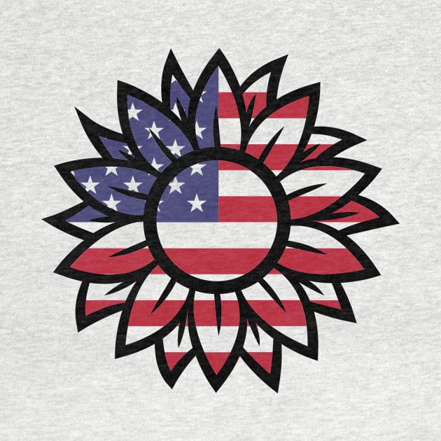 PATRIOTIC SUNFLOWER by Saltee Nuts Designs